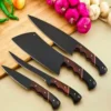 Hand Forged Damascus Chef's Knife Set of 4 pieces