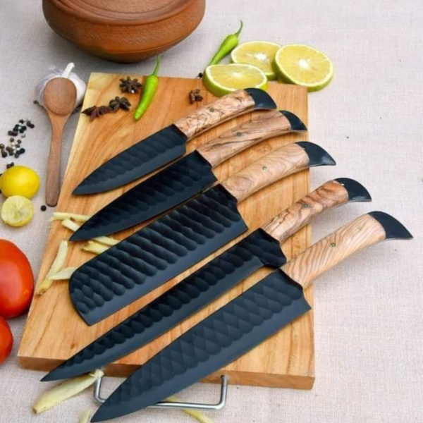 Damoxus Powder Coated Chef Knife Set of 5 pieces