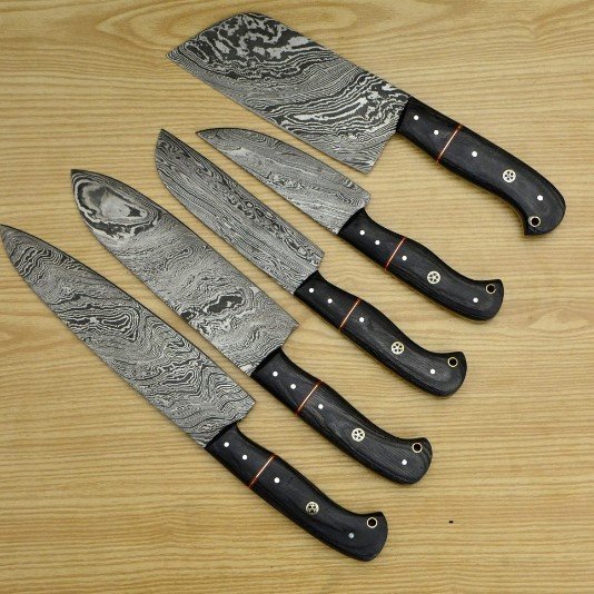 Damoxus 5 pcs Handmade Kitchen Chef Set