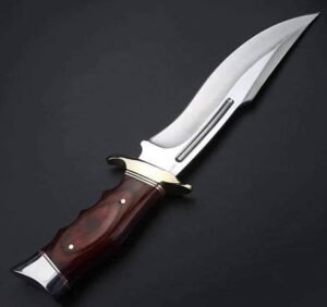 12 Inch Wooden Handle Hunting Knife