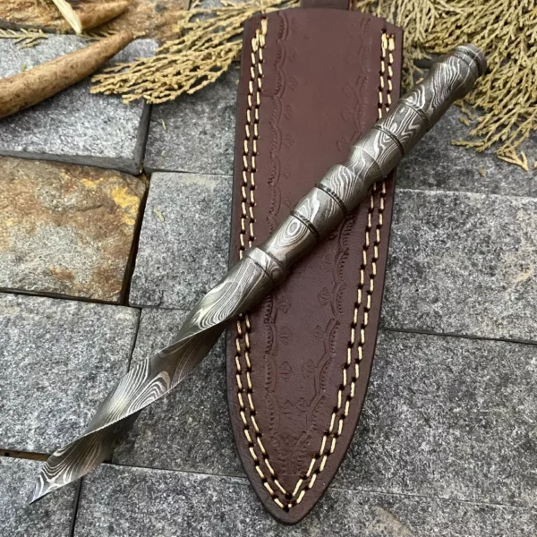 Damoxus Handforged Survival Boot Tri Dagger Knife