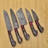 Damoxus Grey Handmade 5 Piece Kitchen Knife Set