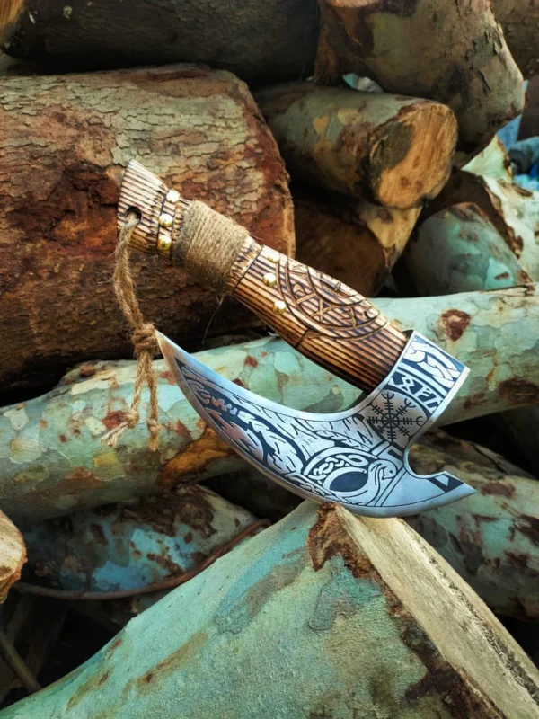 Damoxus Handmade Odin Viking Pizza Axe