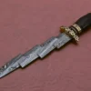 Damascus Steel Zigzag 15 hunting Knife