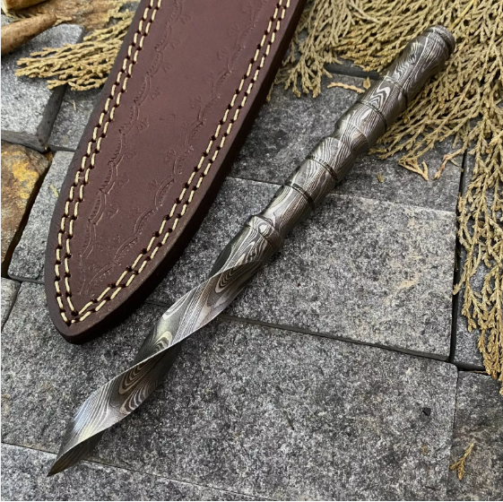 Damoxus Handforged Survival Boot Tri Dagger Knife