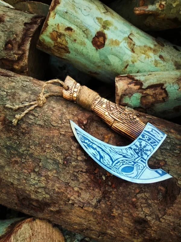 Damoxus Handmade Odin Viking Pizza Axe