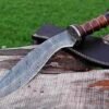 Hand Made Damascus Steel Hunting BushCraft Fixed Blade Knife