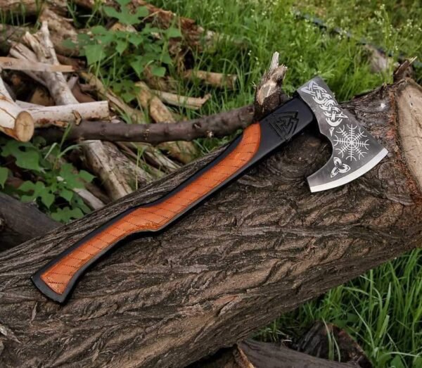 Carbon Steel Real Viking Battle Axe